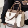 belleborg حقيبة كاجوال مع تفاصيل حرفية باللونين للمراهقات والطالبات والموظفات في المكاتب، مناسبة للمكتب والجامعة والعمل والتنقلات والسفر والرحلات، حقيبة نسائية أنيقة مثالية للعمل والأعمال المكتبية 21