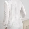 shein privé لباس علوي وقوف الياقة أكمام فانوس 3