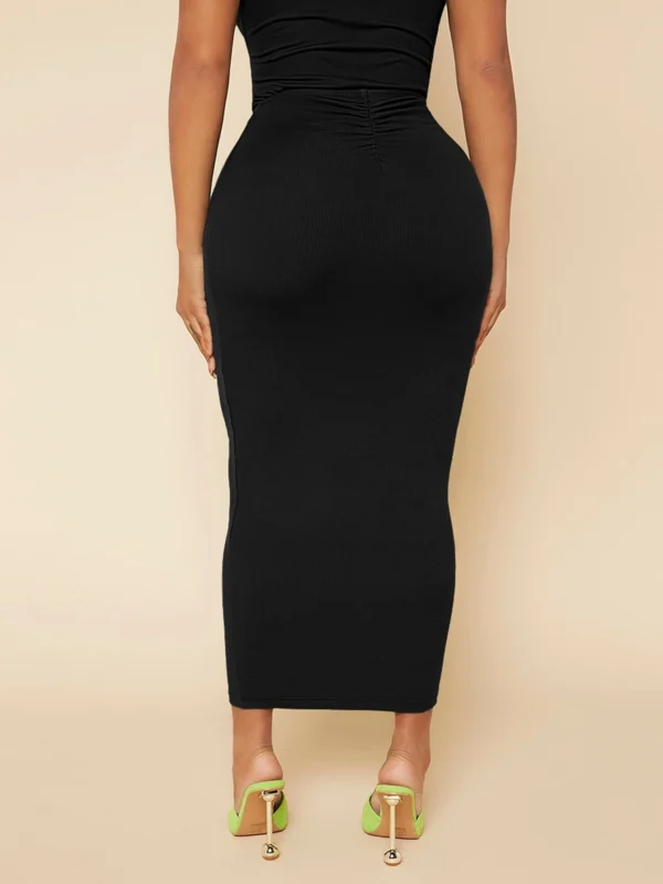 shein sxy تنورة نحيل خصر عالي ثنية 4