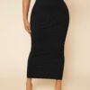 shein sxy تنورة نحيل خصر عالي ثنية shein sxy تنورة نحيل خصر عالي ثنية