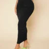 shein sxy تنورة نحيل خصر عالي ثنية 3