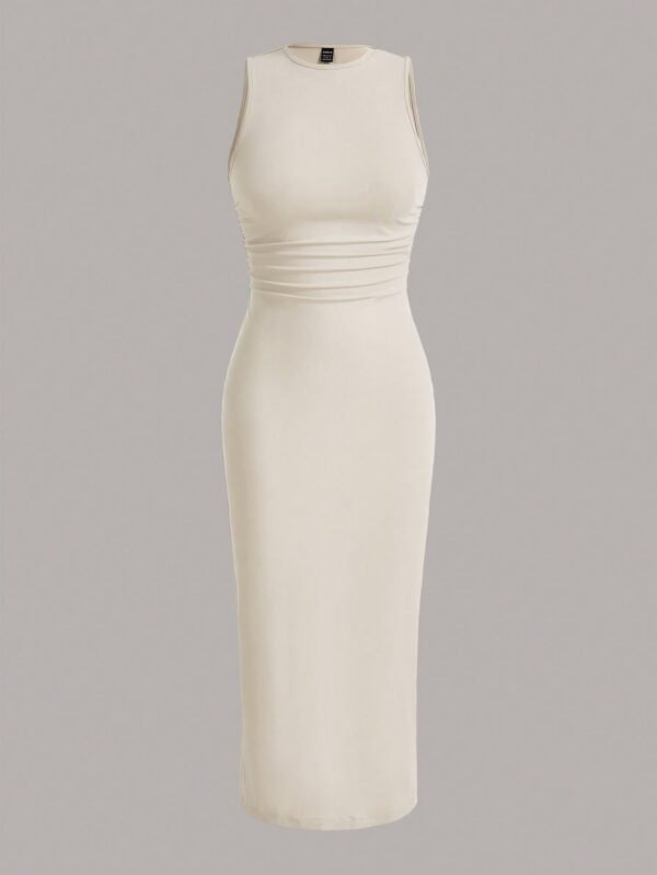 shein ezwear فستان صيفي رداء بخصر مجعد، فساتين صيفية للنساء 1