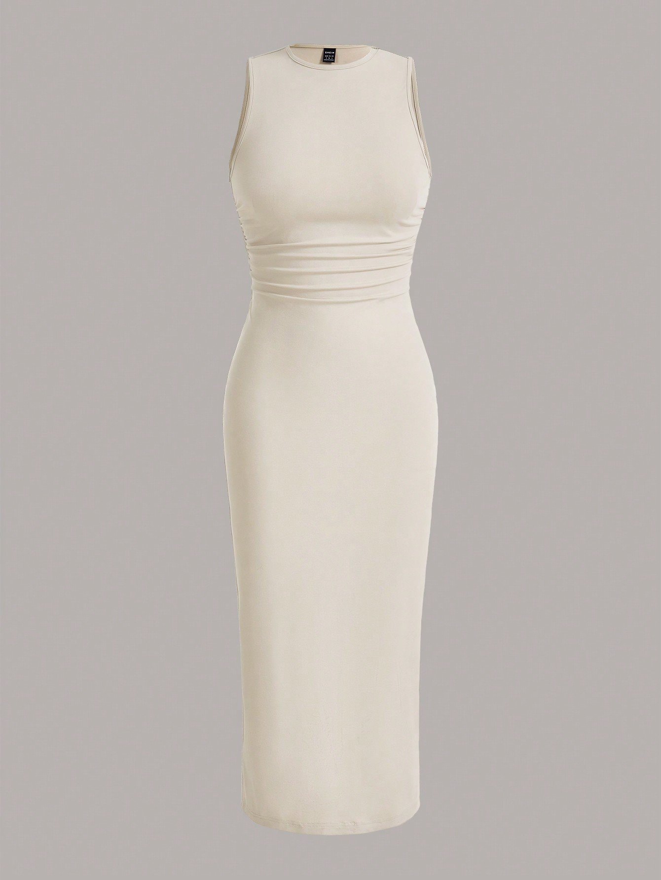 shein ezwear فستان صيفي رداء بخصر مجعد، فساتين صيفية للنساء 1