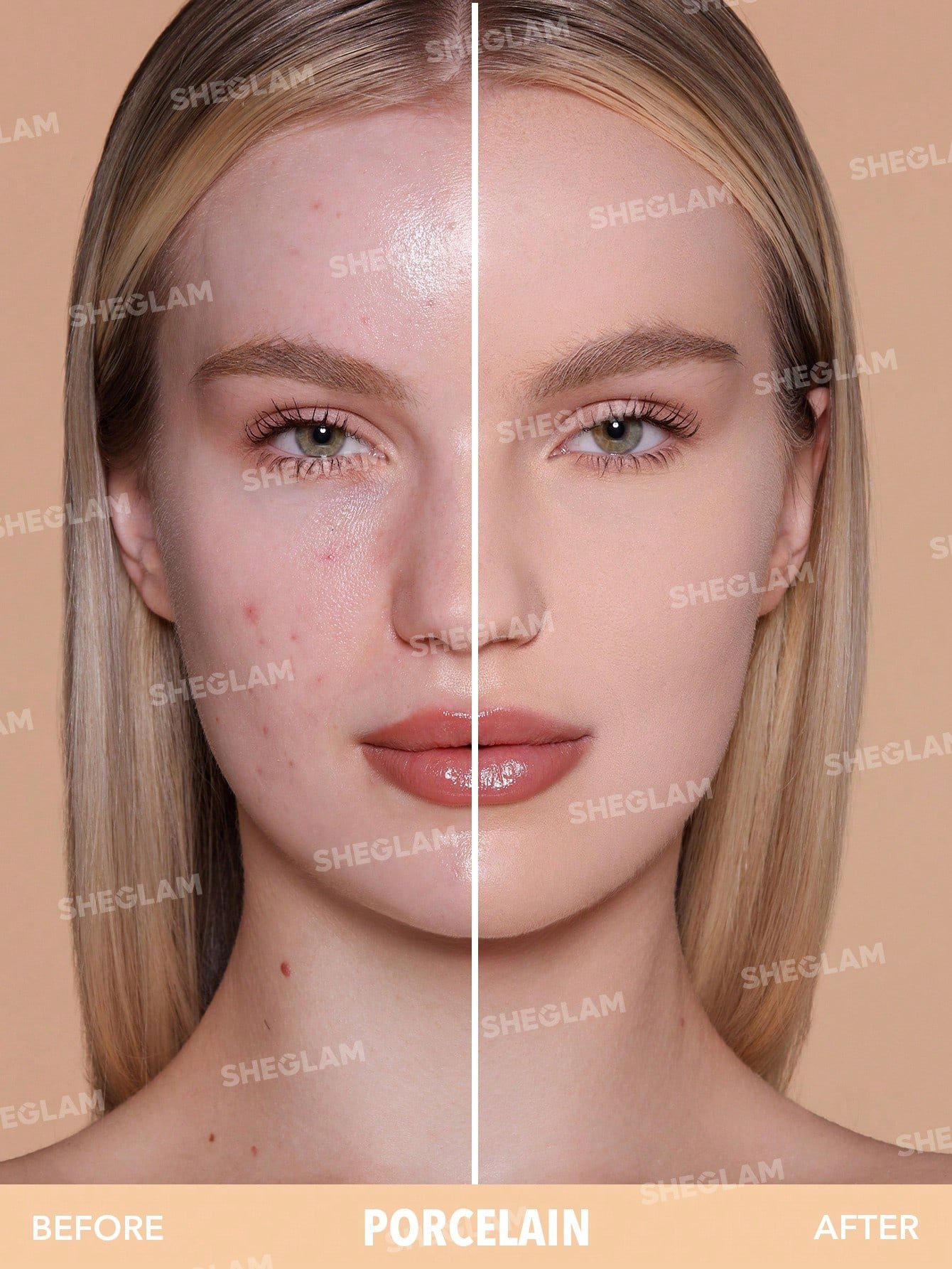 sheglam بودرة أساس skin focus عالية التغطية بورسلين 36 لونًا للتحكم في الزيوت وخالية من العيوب وتغطية كاملة وخفيفة الوزن وبودرة مضغوطة ناعمة غير لامعة وأكثر نعومة ومكياج للوجه تخفيضات هدية عيد الميلاد كريم أساس علامة تجارية جمال مكياج ميكب مستحضرات تجميل 37