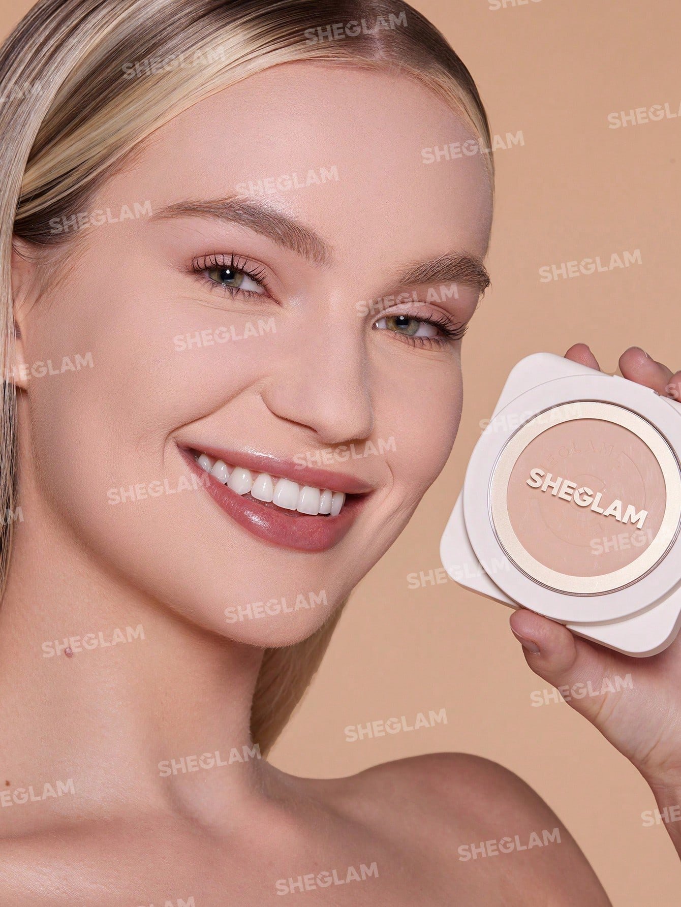 sheglam بودرة أساس skin focus عالية التغطية بورسلين 36 لونًا للتحكم في الزيوت وخالية من العيوب وتغطية كاملة وخفيفة الوزن وبودرة مضغوطة ناعمة غير لامعة وأكثر نعومة ومكياج للوجه تخفيضات هدية عيد الميلاد كريم أساس علامة تجارية جمال مكياج ميكب مستحضرات تجميل 41