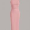 shein ezwear فستان صيفي رداء بخصر مجعد، فساتين صيفية للنساء 13