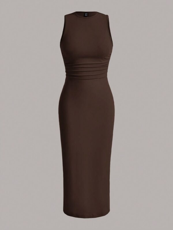 shein ezwear فستان صيفي رداء بخصر مجعد، فساتين صيفية للنساء 21