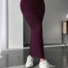 shein petite تنورة نسائية متماسكة عالية الخصر بلون خالص shein petite تنورة نسائية متماسكة عالية الخصر بلون خالص