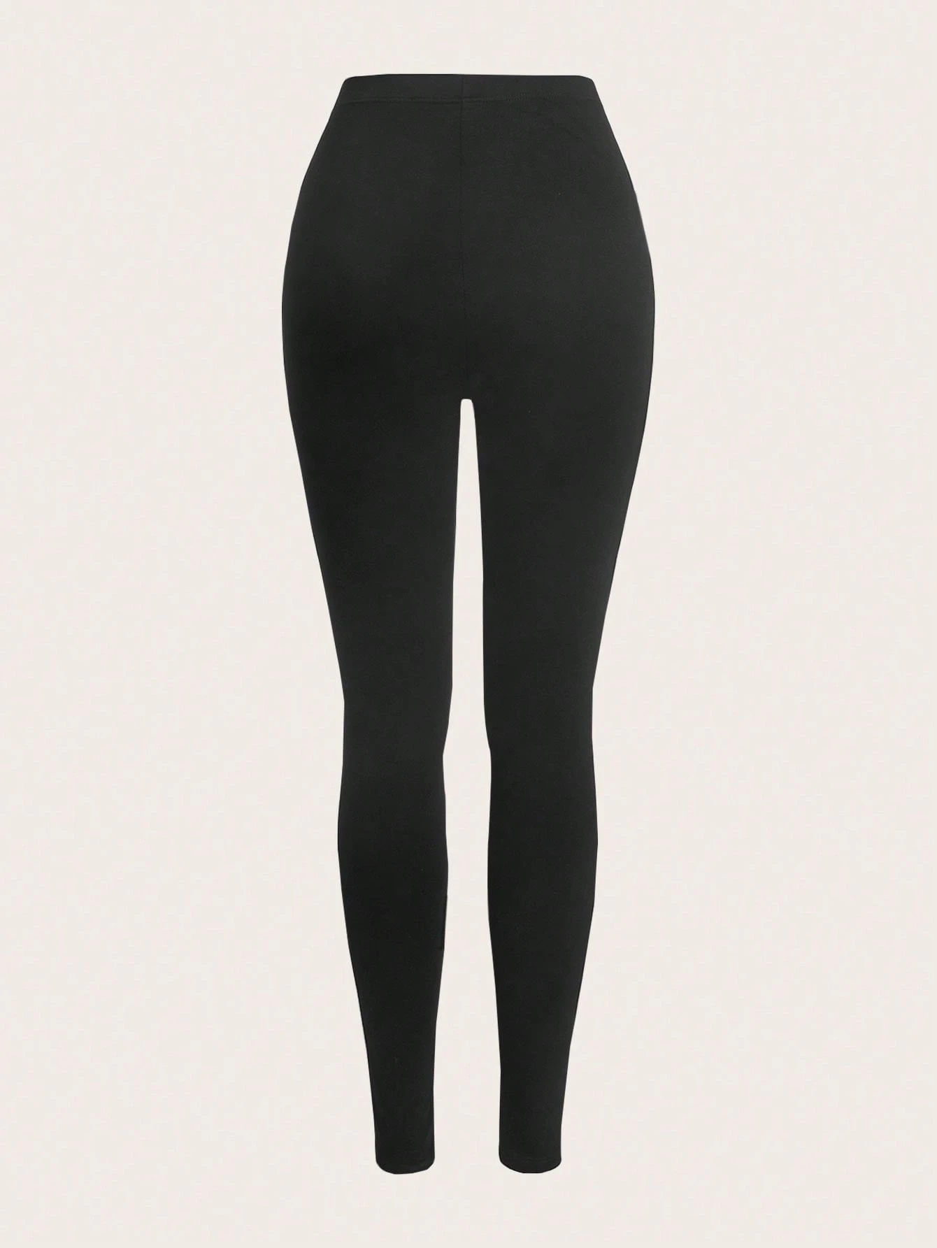 shein ezwear 2 قطعة سروال ضيق بخصر مطاطي بلون أحادي 7