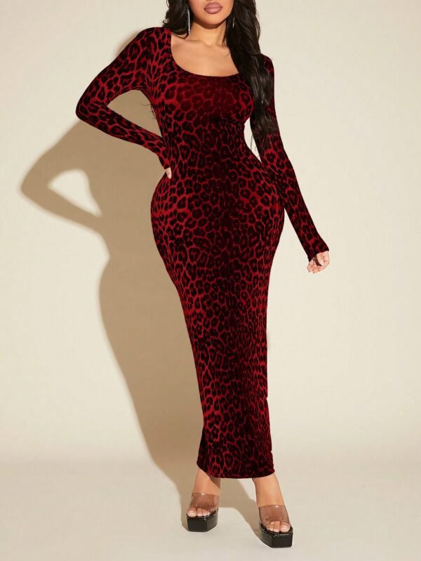 shein sxy فستان نسائي بطبعة الفهد الجذاب shein sxy فستان نسائي بطبعة الفهد الجذاب