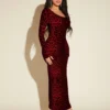 shein sxy فستان نسائي بطبعة الفهد الجذاب 6