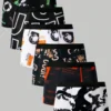 shein شورتات بوكسر رجالية مطبوعة 6قطع 3
