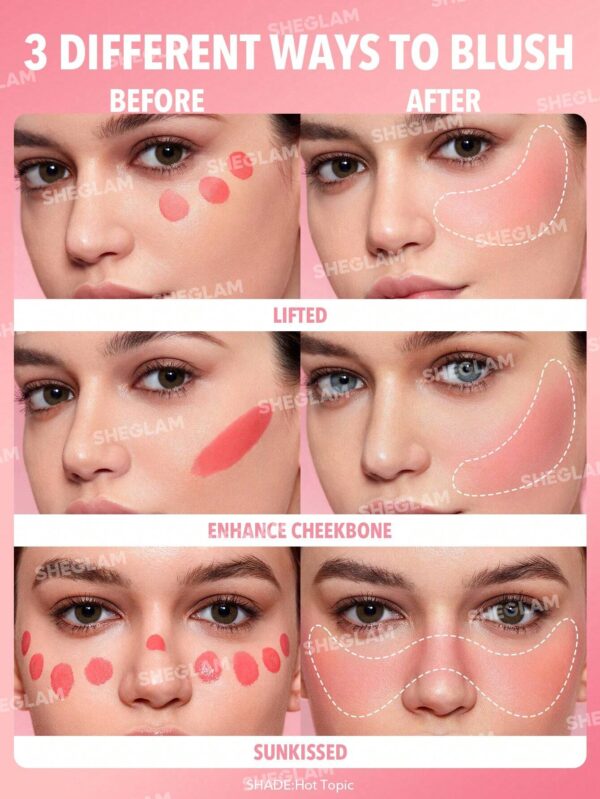 sheglam أحمر خدود سائل color bloom أحمر خدود سائل real مقاوم للماء يدوم طويلاً ذو صبغة عالية لا يتلاشى توهج يدوم طويلاً مكياج خفيف الوزن للوجه حمره بلشر علامة تجارية جمال مكياج ميكب مستحضرات تجميل للنساء الفتيات مثالي لفصل الصيف الربيع مثالي ل y2k أزياء 17