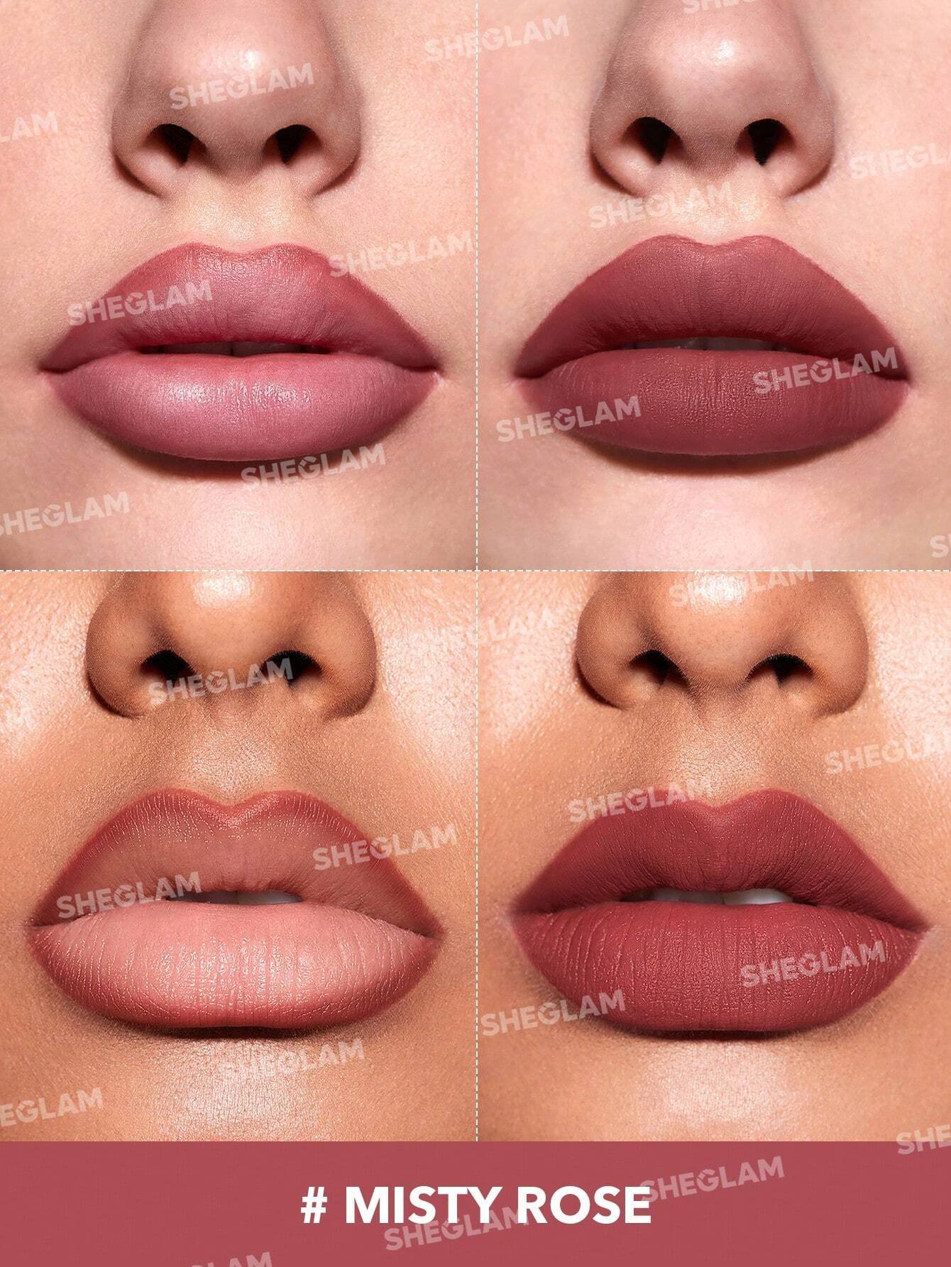 sheglam قلم تحديد الشفاه so lippy قلم تحديد الشفاه الكريمي غير اللامع misty rose ذو الصبغة العالية لا يتلاشى بسهولة، ناعم كالحرير، لون غير لامع، مكياج الشفاه، حفلة عيد الميلاد ، قلم تحديد الشفاه روج محدد قوس شفايف علامة تجارية جمال مكياج ميكب مستحضرات تجم 16