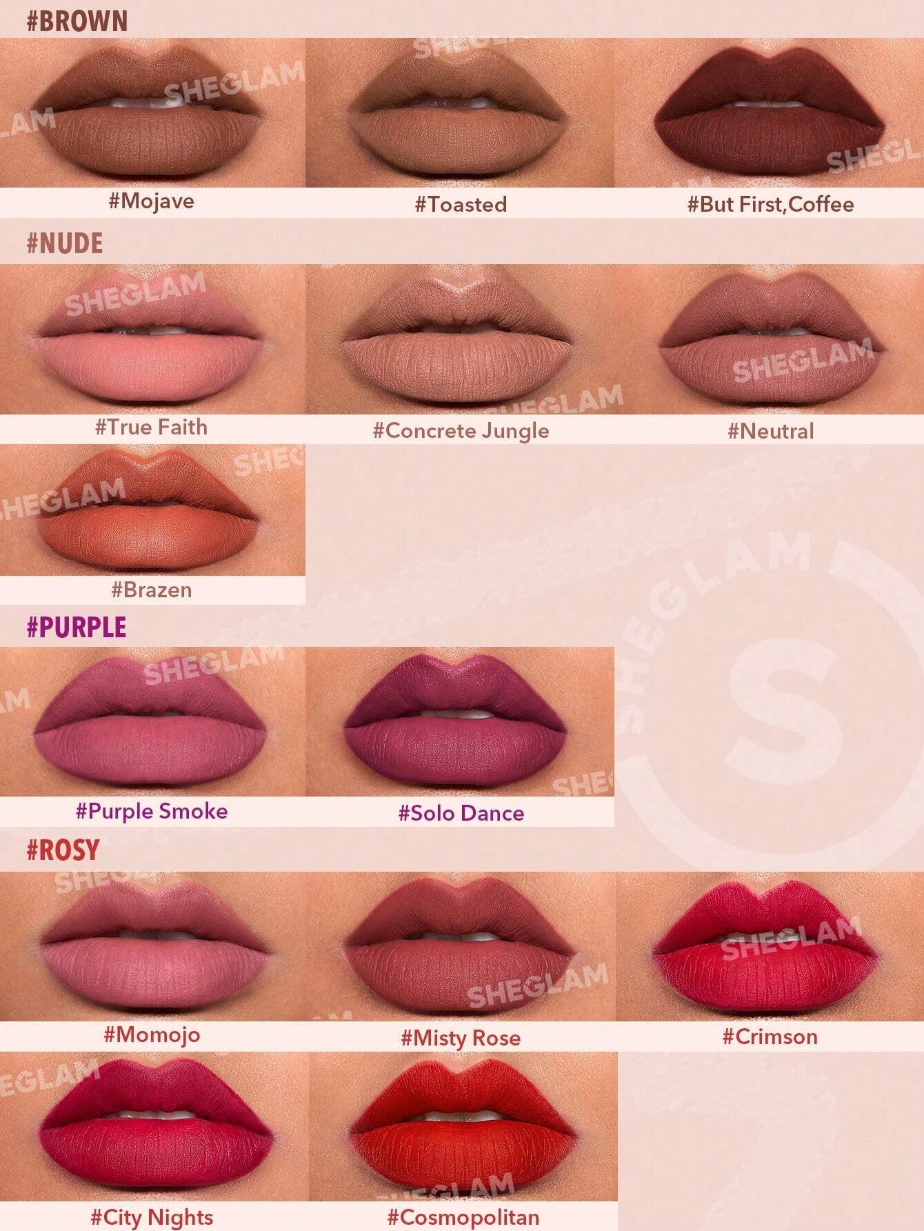 sheglam قلم تحديد الشفاه so lippy قلم تحديد الشفاه الكريمي غير اللامع misty rose ذو الصبغة العالية لا يتلاشى بسهولة، ناعم كالحرير، لون غير لامع، مكياج الشفاه، حفلة عيد الميلاد ، قلم تحديد الشفاه روج محدد قوس شفايف علامة تجارية جمال مكياج ميكب مستحضرات تجم 20