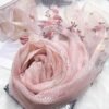 1 قطعة شال نسائي مطرز بخيوط ذهبية وزهور وردية، مناسب للخريف/الشتاء، حماية من الشمس أثناء السفر في الصيف، هدية رائعة للأم، للحفلات 7