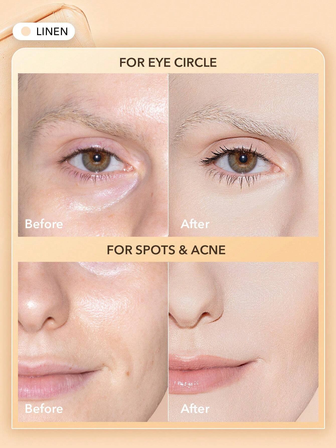 sheglam كريم إخفاء العيوب rapid retouch cream concealer linen كريم إخفاء العيوب rapid retouch cream concealer linen كريم إخفاء العيوب full cover cream concealer يدوم طويلاً مفتح/مُشرق تغطية كاملة/تغطية عالية مصحح خفيف الوزن يدوم طوال اليوم كونسيلر علامة ت 12