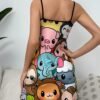 sweetslumber قميص نوم بطبعات كرتونية جميلة 2