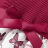 shein فستان كاجوال لكل المناسبات للبنات الرضع مطبوع بفراشة جميلة مع حزام، مناسب للخروج 6