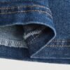 shein mod تنورة دينم طويلة أزرق مرن , الحجم الكبير عادي 10