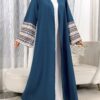 al najma عباية عربية طويلة للنساء موديل الربيع والصيف، كاجوال، طباعة منقطعة، كم ناقص، متواضع al najma عباية عربية طويلة للنساء موديل الربيع والصيف، كاجوال، طباعة منقطعة، كم ناقص، متواضع