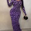 shein sxy فستان نسائي بطبعة الفهد الجذاب 2