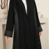 al najma كردجان عباية طويلة بتصميم ألوان أنيق، للخريف، عباية متواضعة طويلة الأكمام، للسهرات والاستخدام اليومي العادي، رداء 3