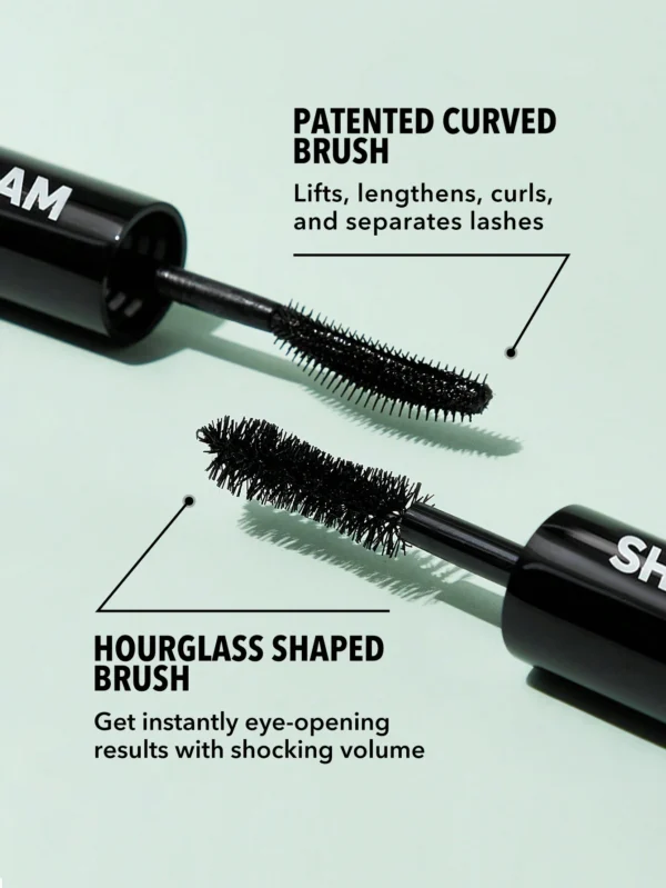 sheglam ماسكارا تكثيف وطول الكل في واحد 2 في 1 مقاومة للماء بفرشاة مزدوجة الأطراف لإطالة الرموش وتجعيدها ورفع الرموش بشكل كثيف ماسكارا تدوم طويلاً مكياج العيون ماسكارا حفلات عيد الميلاد ماسكرا علامة تجارية جمال مكياج ميكب مستحضرات تجميل للنساء الفتيات مثا 8