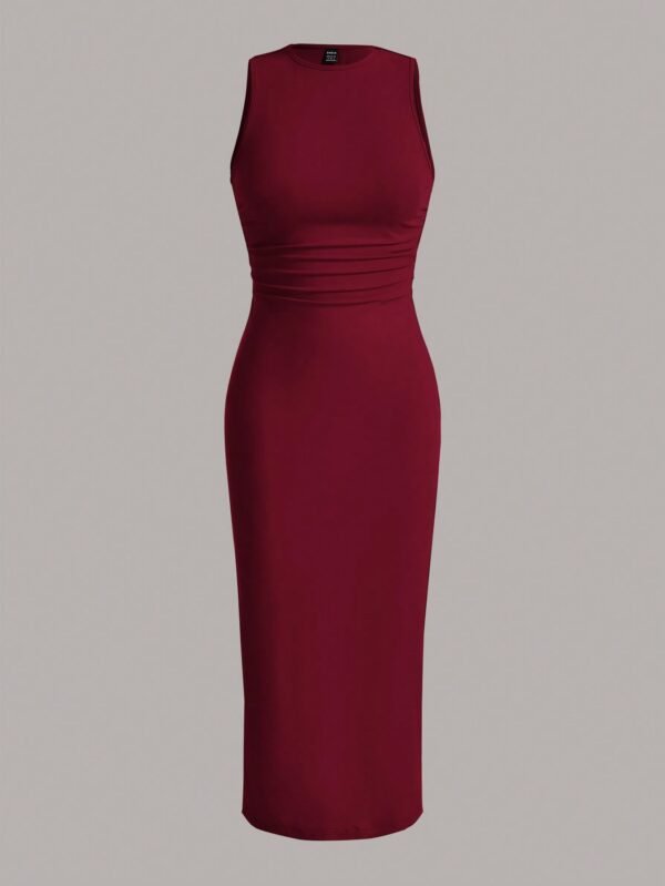 shein ezwear فستان صيفي رداء بخصر مجعد، فساتين صيفية للنساء 2