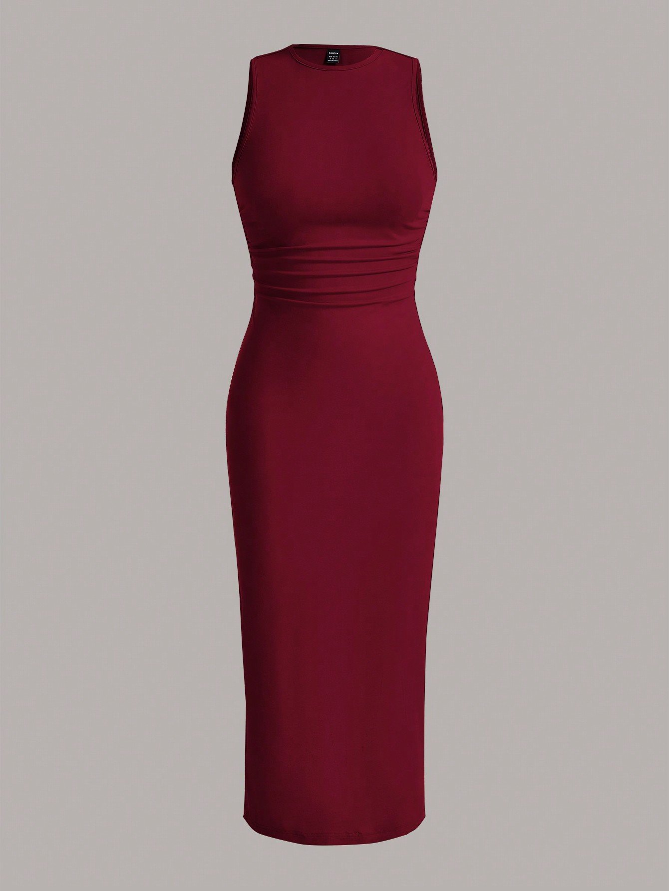 shein ezwear فستان صيفي رداء بخصر مجعد، فساتين صيفية للنساء 2