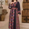 al najma فستان بوهو أنيق للمرأة ذو رقبة على شكل حرف v مطبوع بطبعات الأزهار, أكمام كرارة, خصر مربوط , مقاسات كبيرة محتشم 7