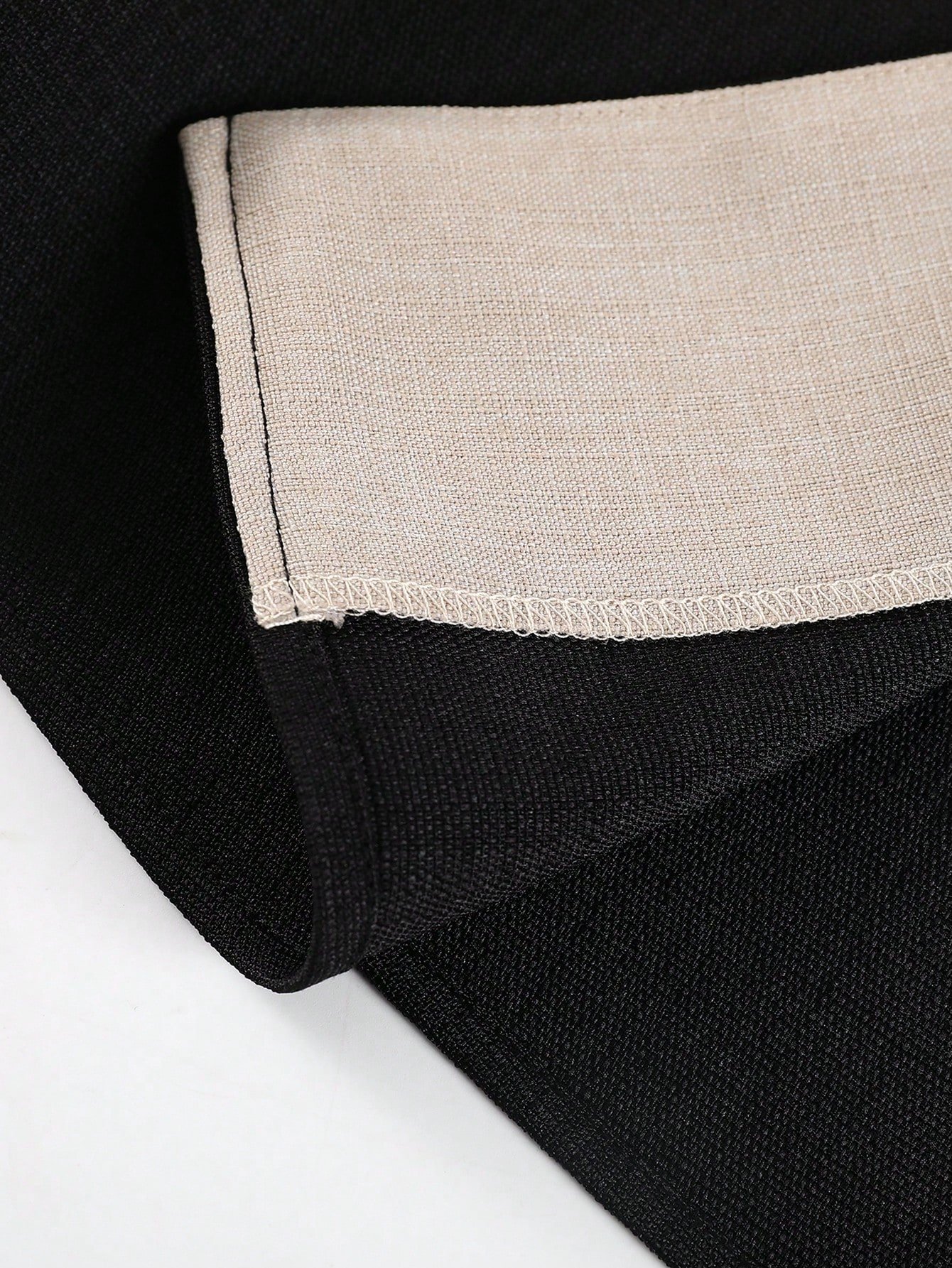 بدلة رجالية خفيفة الوزن من البوليستر مكونة من قطعتين، قميص بياقة وجيوب مع تريم متباين أحادي الصدر، بنطلون لون سادة بخصر مرن، بدلة كاجوال مناسبة للربيع والخريف 9