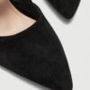cuccoo bizchic طرف حذاء إمرأة مدبب مناسب للنساء ذو كعب سميك عالي وعقدة من المطاط الناعم باللون الأسود، مناسب للذهاب إلى العمل، التاريخ، الحفلات، الزفاف، والمناسبات 13