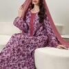 shein najma فستان ربيعي أنيق بأكمام طويلة وياقة دائرية، بطبعات رقمية أنيقة من الزهور والنباتات والأشكال الهندسية، بطراز عربي 14