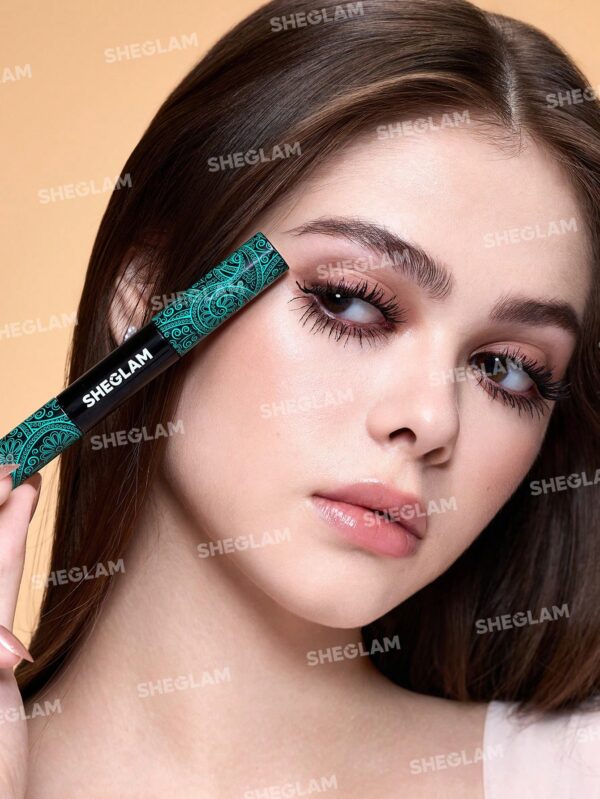 sheglam ماسكارا تكثيف وطول الكل في واحد 2 في 1 مقاومة للماء بفرشاة مزدوجة الأطراف لإطالة الرموش وتجعيدها ورفع الرموش بشكل كثيف ماسكارا تدوم طويلاً مكياج العيون ماسكارا حفلات عيد الميلاد ماسكرا علامة تجارية جمال مكياج ميكب مستحضرات تجميل للنساء الفتيات مثا 9