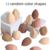 إسفنجة مكياج ذات استخدام جاف ورطب بحجم كبير، أنماط عشوائية، مناسبة لتطبيق المكياج والتغطية، سهلة الحمل، رائعة كهدايا عيد الميلاد للأصدقاء والهدايا والسفر والأشياء الرخيصة والضروريات السفرية 22