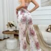 slumberist مجموعة بيجامة من الحمالة والبنطلون مزينة بنقشة الجاكار والقلب الماسي، ملابس داخلية للعروس 8