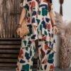 emery rose مجموعة مكونة من قطعتين للنساء الحجم الكبير، قميص وبنطلون بطباعة هندسية، ملابس نسائية بوهيمية، ملابس نسائية مجموعتين قطعتين، مجموعات كاجوال للسيدات، ملابس صيفية للنساء، مجموعات كاجوال ريفية، ملابس كاجوال للاستخدام اليومي 5