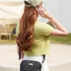 حقيبة صغيرة عملية وجميلة، حقيبة كتف عبر الجسم بنقشة الشبكة، حقيبة يد صغيرة أنيقة للنساء، من جلد pu ناعم ل لاستخدام اليومي الكاجوال 4