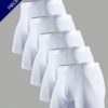 norcotton 5قطع/عبوة سروال داخلي للرجال مطبوع عليه حرف أبيض