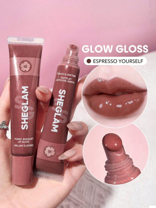 sheglam ملمع شفاه power bouquet ملمع شفاه مرطب ملون لامع من freesia زيت شفاه غير لاصق مرطب للشفاه بخلاصة الفريزيا للعناية بالشفاه ملمع شفاه بني لعيد الميلاد المجيد في الشتاء روج ملمع شفاه شفاف جلوس علامة تجارية جمال مكياج ميكب مستحضرات تجميل للنساء الفتيا 5
