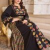 al najma فستان بوهو أنيق للمرأة ذو رقبة على شكل حرف v مطبوع بطبعات الأزهار, أكمام كرارة, خصر مربوط , مقاسات كبيرة محتشم 1