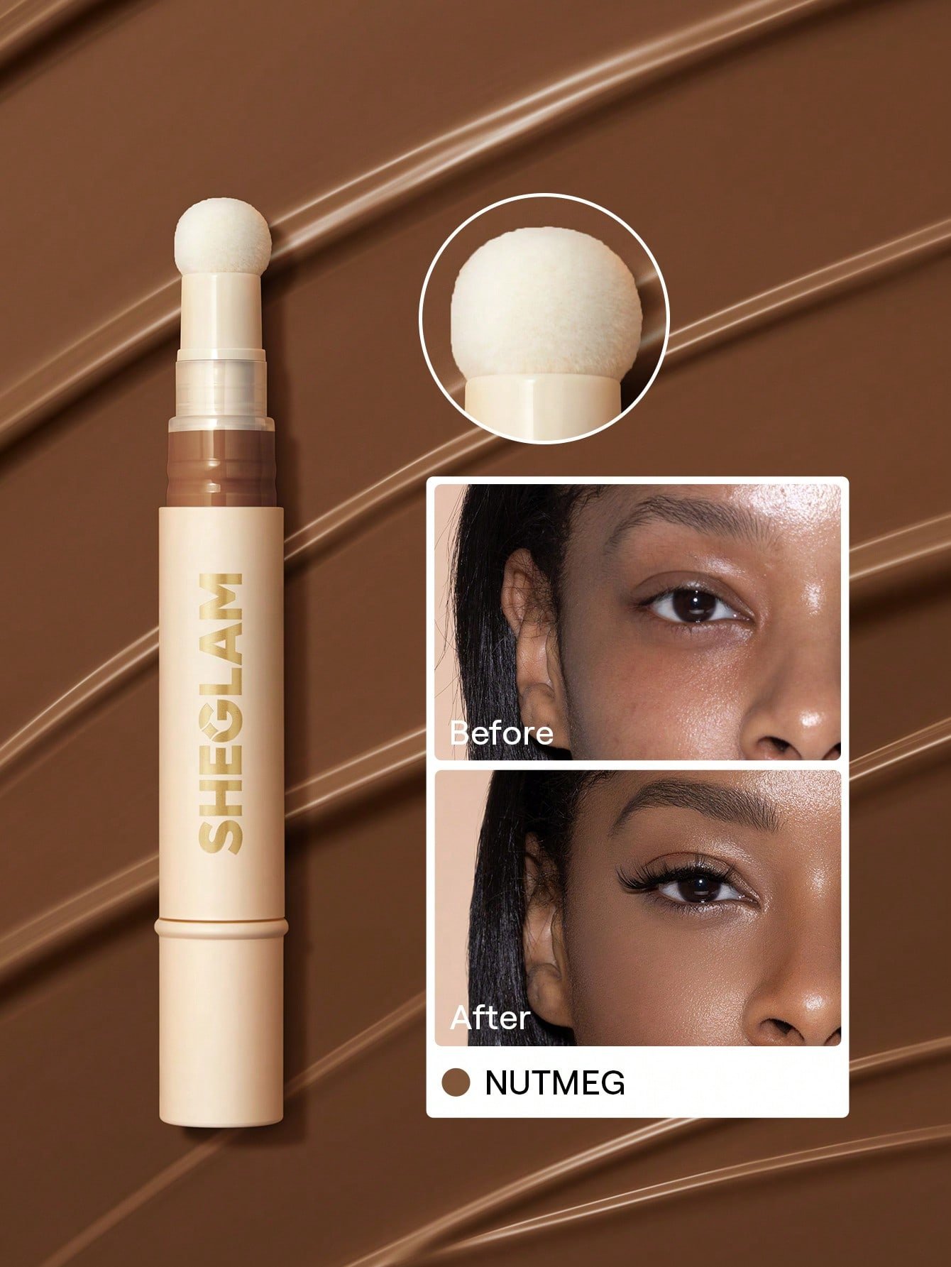 sheglam كونسيلر complexion boost رأس إسفنجي لتطبيق chantilly كونسيلر سائل غير لامع مصحح لوني يدوم طويلاً كونسيلر مرطب خفيف الوزن يدوم طوال اليوم كونسيلر كونسيلر علامة تجارية جمال مكياج ميكب مستحضرات تجميل للنساء الفتيات مثالي لفصل الصيف الربيع مثالي ل y2 23