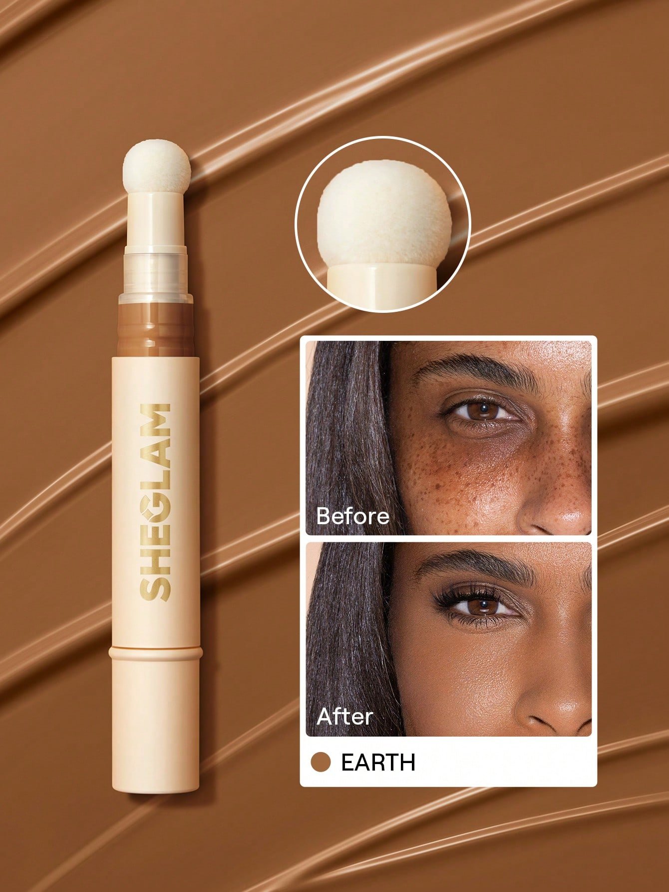 sheglam كونسيلر complexion boost رأس إسفنجي لتطبيق chantilly كونسيلر سائل غير لامع مصحح لوني يدوم طويلاً كونسيلر مرطب خفيف الوزن يدوم طوال اليوم كونسيلر كونسيلر علامة تجارية جمال مكياج ميكب مستحضرات تجميل للنساء الفتيات مثالي لفصل الصيف الربيع مثالي ل y2 22