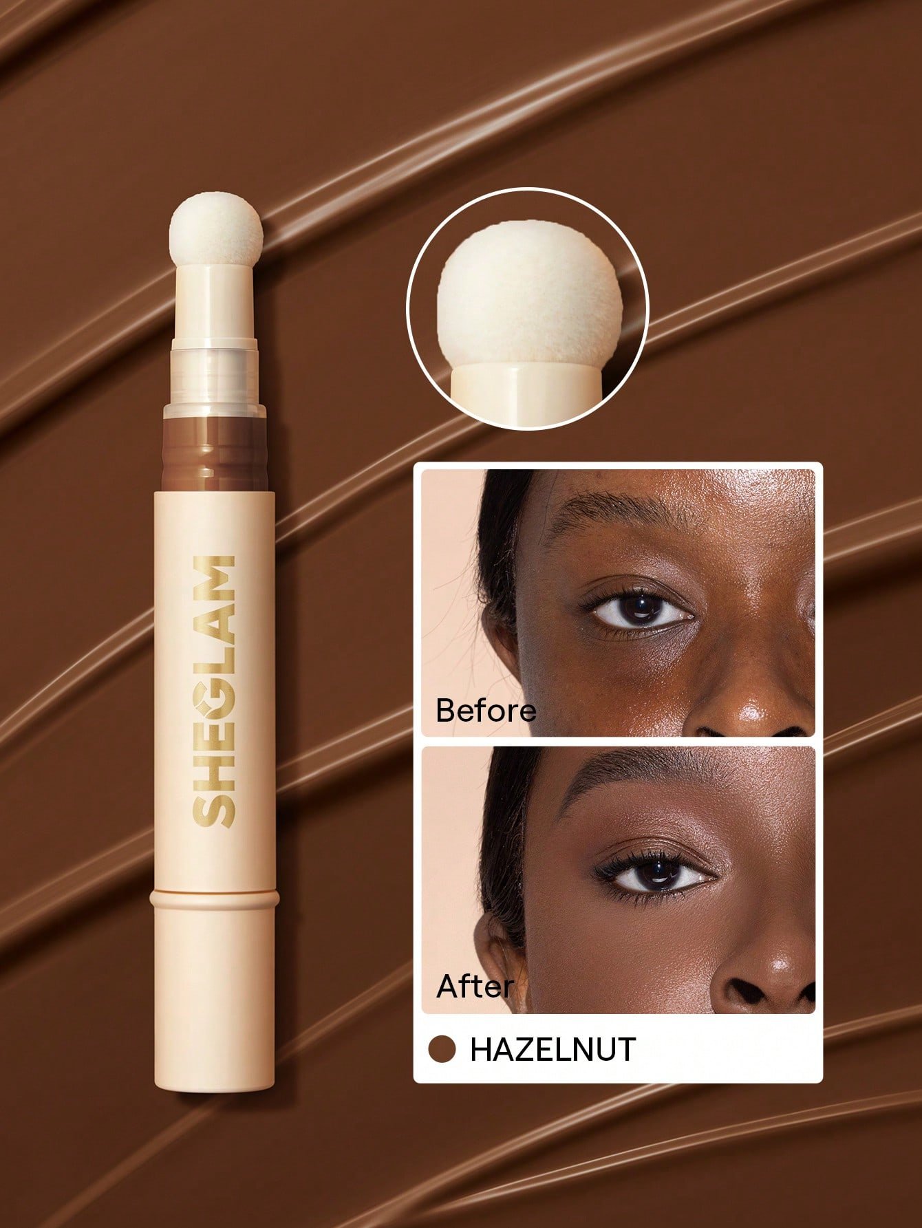 sheglam كونسيلر complexion boost رأس إسفنجي لتطبيق chantilly كونسيلر سائل غير لامع مصحح لوني يدوم طويلاً كونسيلر مرطب خفيف الوزن يدوم طوال اليوم كونسيلر كونسيلر علامة تجارية جمال مكياج ميكب مستحضرات تجميل للنساء الفتيات مثالي لفصل الصيف الربيع مثالي ل y2 24