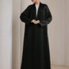 graceveil عباءة أنيقة وعصرية من نسيج الجاكار بطراز عربي مفتوحة الجبهة، موسم الربيع والصيف، محتشمة 7