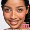 sheglam أحمر خدود sweet cheeks blush trio sunset cruise 3 clolor powder blush palette non fading multi use non gressy shimmer lightweight velvet smooth blusher pink brown purple rosa blush 4