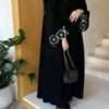 1 قطعة عباءة نسائية مطرزة يدويًا ثقيلة الوزن من الكتان خفيفة ورقيقة، كارديجان مفتوح فضفاض أنيق وأنيق مع أكمام مطرزة بزخارف زهرية جميلة، معطف طويل أحادي اللون، مناسب للحياة اليومية والمناسبات والتجمعات، كفتان متواضع أسود للربيع 1 قطعة عباءة نسائية مطرزة يدويًا ثقيلة الوزن من الكتان خفيفة ورقيقة، كارديجان مفتوح فضفاض أنيق وأنيق مع أكمام مطرزة بزخارف زهرية جميلة، معطف طويل أحادي اللون، مناسب للحياة اليومية والمناسبات والتجمعات، كفتان متواضع أسود للربيع