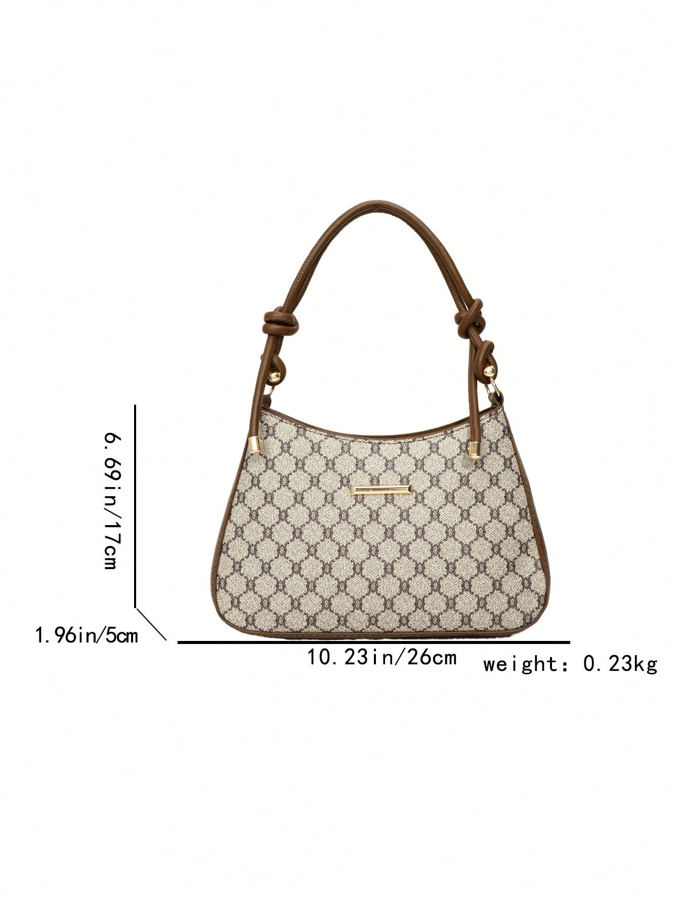 حقيبة كتف كاجوال ذات سعة كبيرة للنساء بطبعة زهرية عتيقة 2