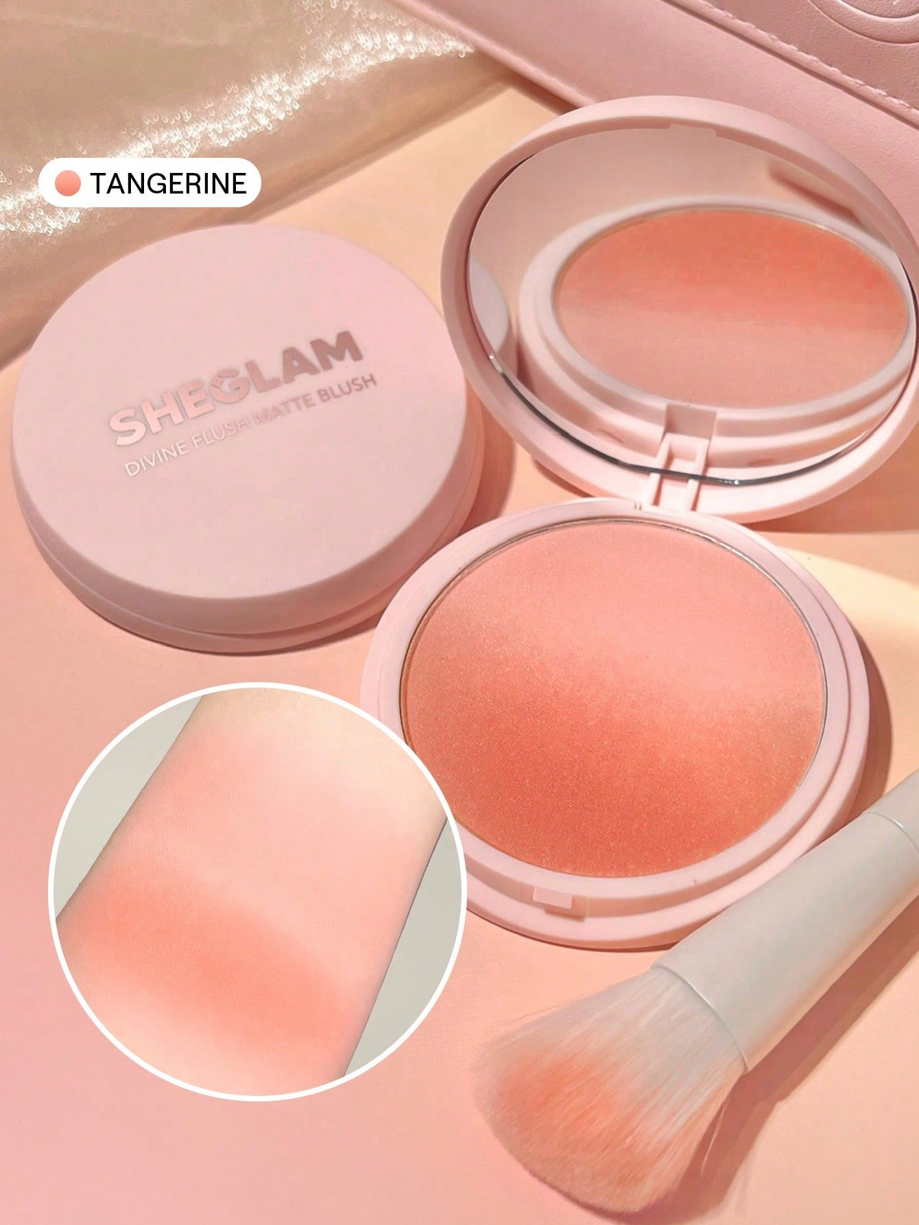 sheglam أحمر خدود مطفي divine flush insta flame blush powder ذو تصبغ عالي لا يتلاشى يدوم طويلاً متوهج وخفيف الوزن أحمر خدود للوجه مكياج لحفلات أحمر خدود حمره بلشر علامة تجارية جمال مكياج ميكب مستحضرات تجميل للنساء الفتيات مثالي لفصل الصيف الربيع مثالي ل 6